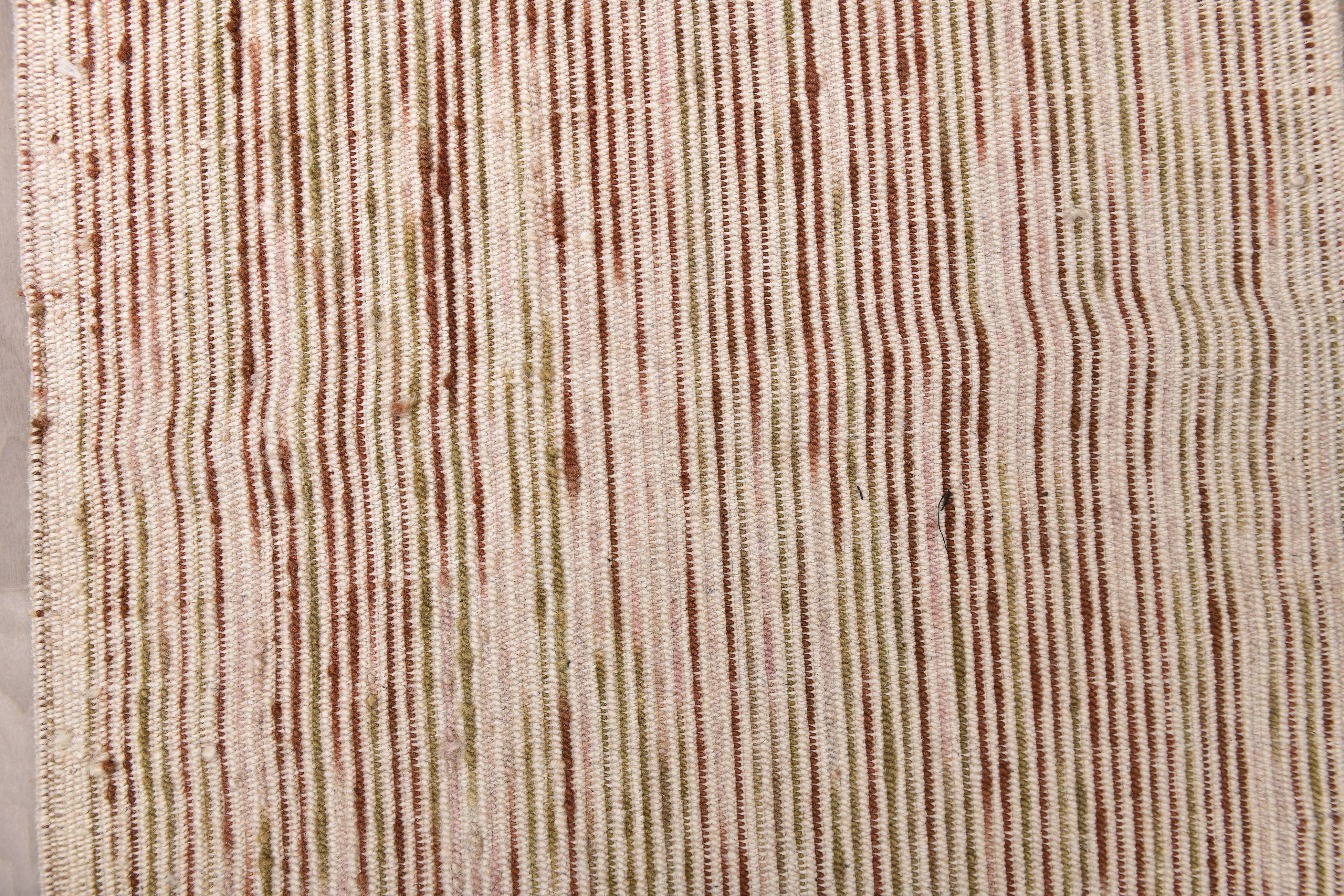 Terracota wool kilim rug 68x181 cm Turkish wool kilims.