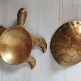 Brass turtle jewelry box