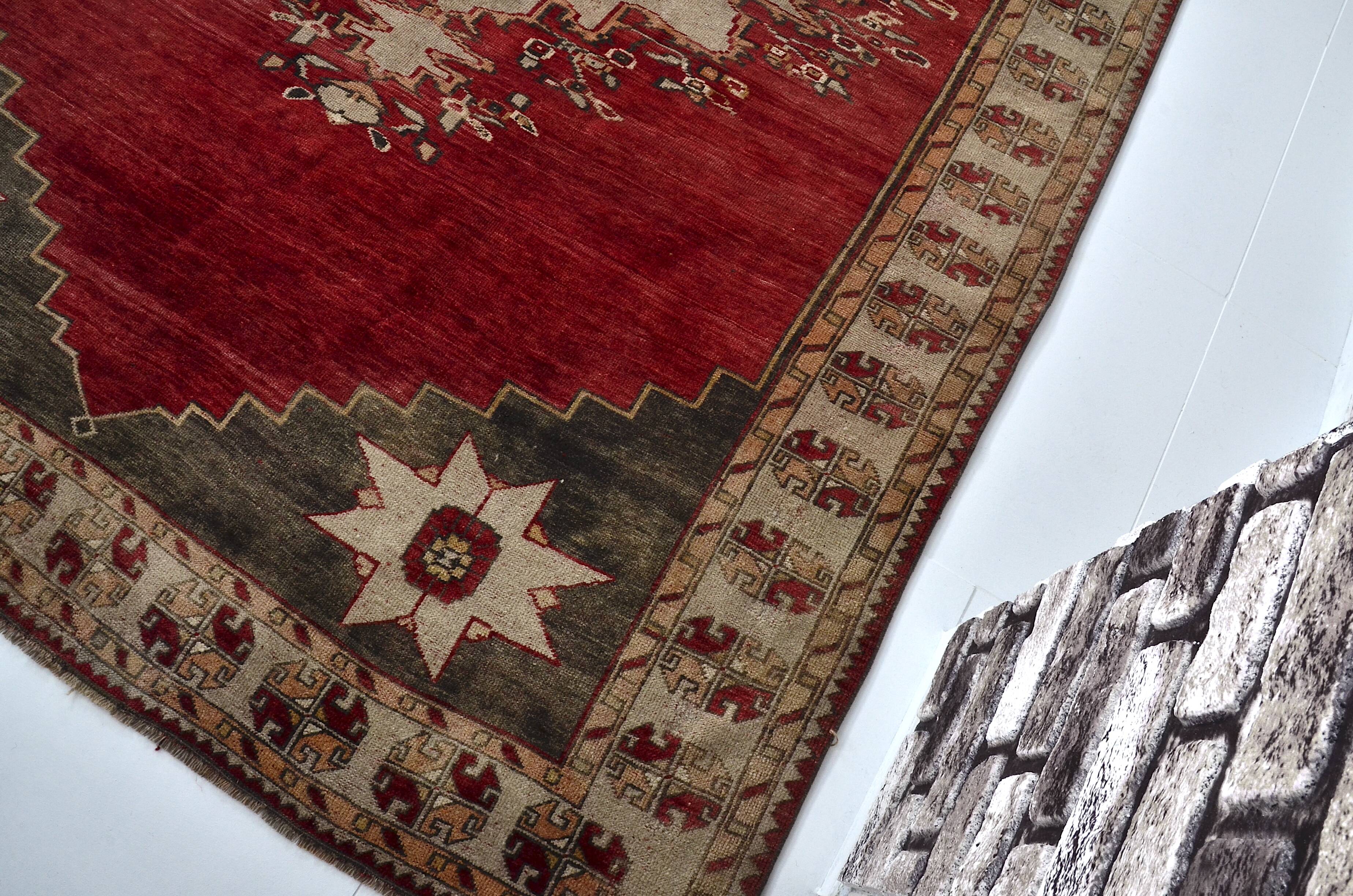 Oushak Vintage Soft Turkish Rug sku 3022