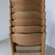 Set de 6 chaises empilables en hêtre et jute