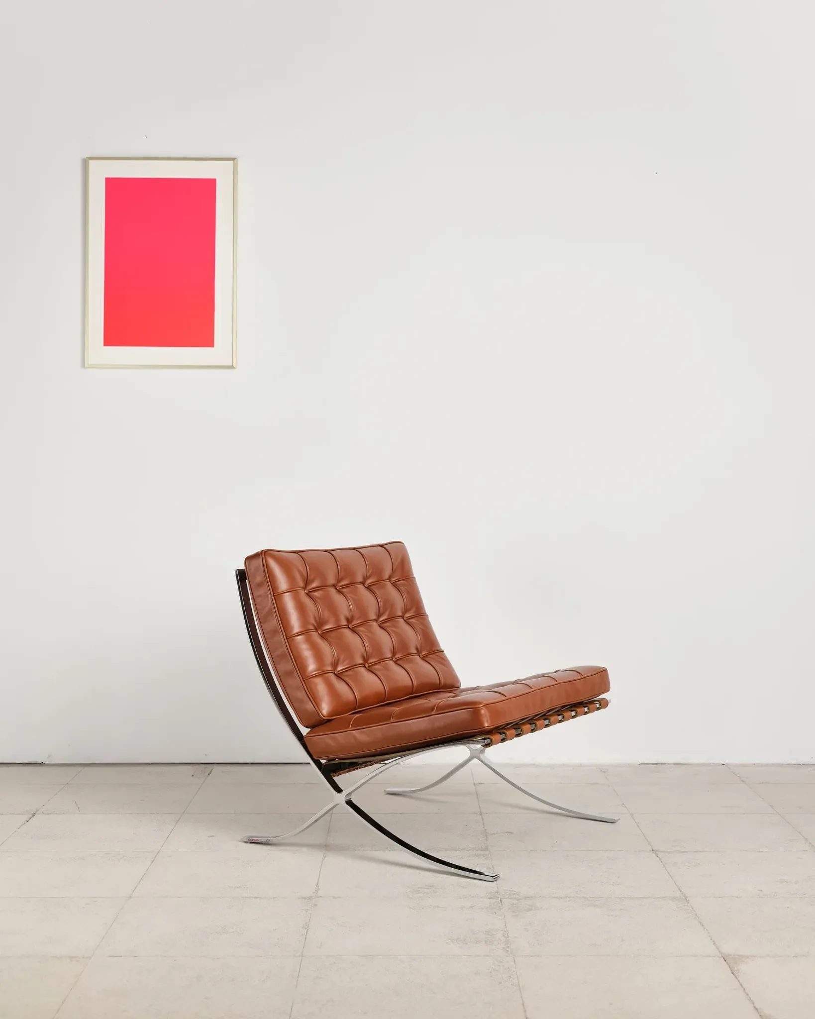 Barcelona chair in leather by Mies van der Rohe, Knoll International