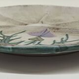 Thistle-themed decorative plate by Daniel Étienne in Vallauris