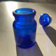 Cobalt blue apothecary bottle Belgian/Belgium/Antique blue bottles/B