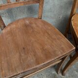 Pair of Baumann or Thonet type bistro chairs