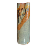 Roll vase in stoneware from Puisaye — Jean Cacheleux