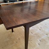 Scandinavian dining table in hexagonal rosewood 1960