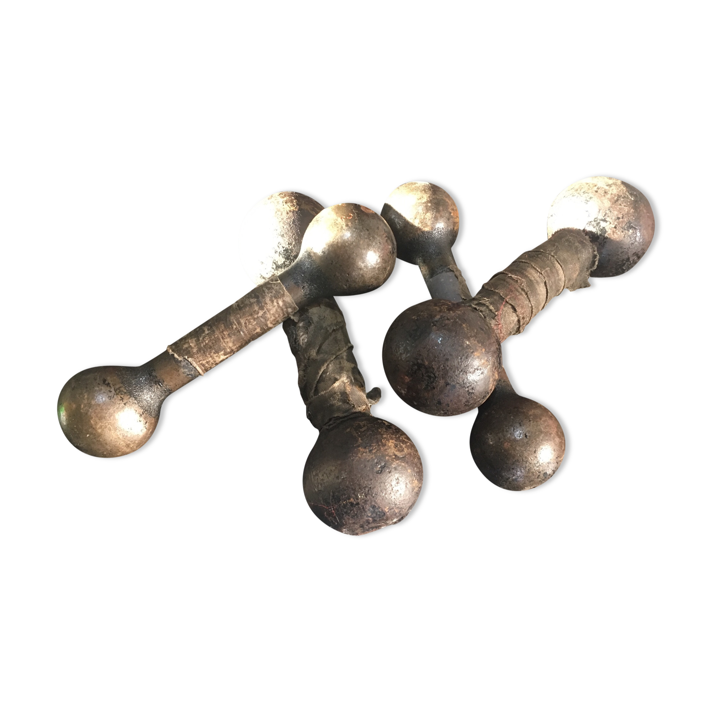 Series of 4 weights cast iron