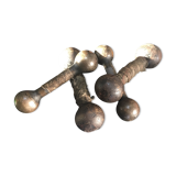 Series of 4 weights cast iron