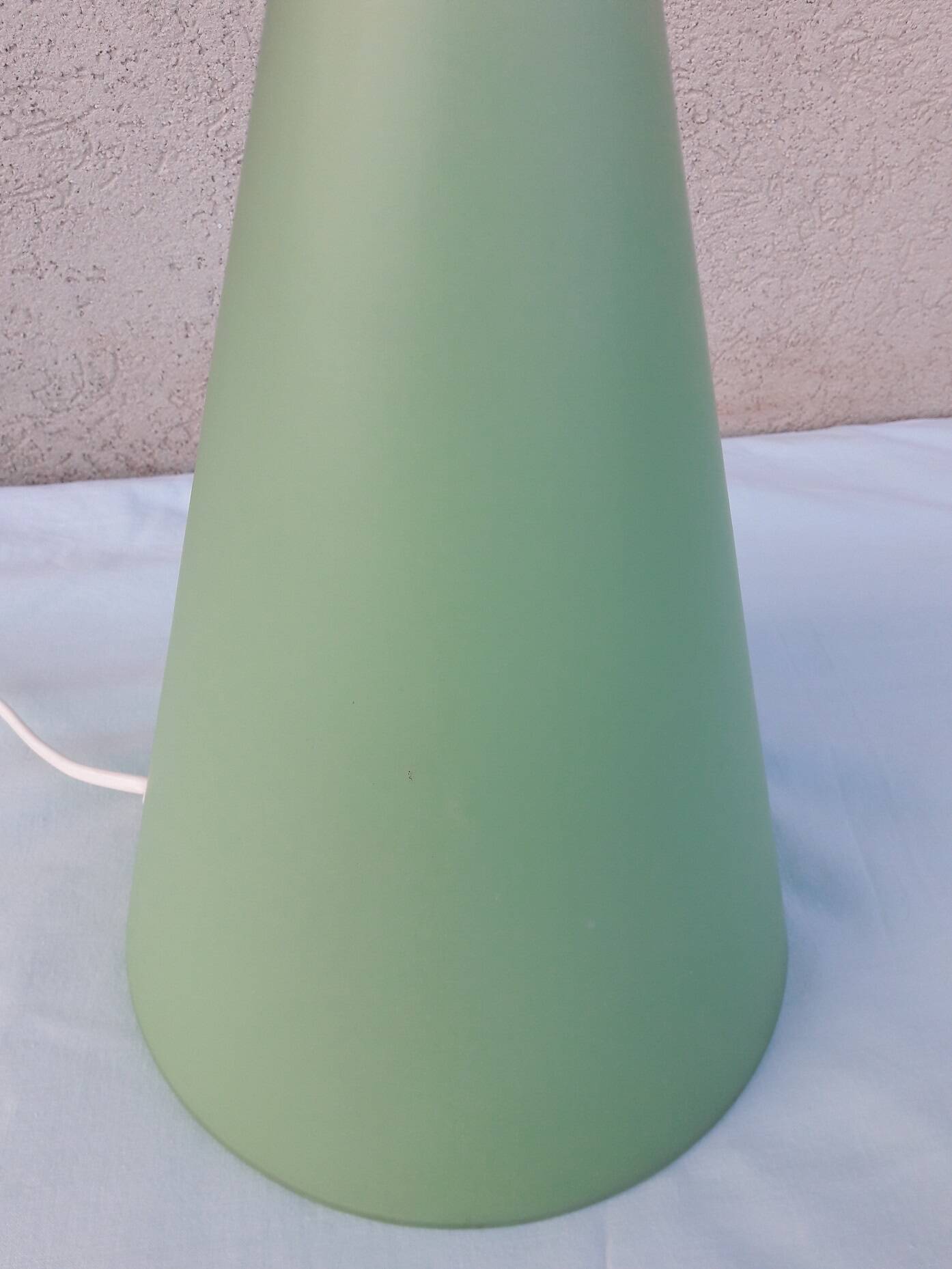 Green teepee lamp
