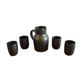 Ensemble cruche et 4 gobelets Vallauris de Robert Picault
