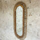 Vintage rattan mirror