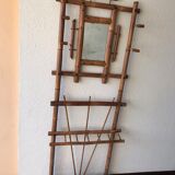 Rattan coat rack 40s