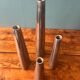 Set of 4 vintage aluminum candle holders from Ikea 1990