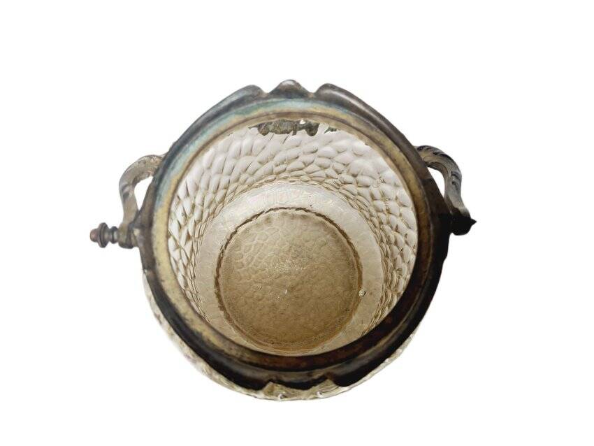 Art nouveau german candyer from loetz, 1890s