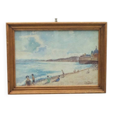 Watercolor on paper "Nice" signed, 1930