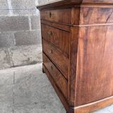 Commode ancienne avec Son plateau de marbre blanc