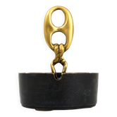 Mid-century modern brass ashtray with handle, Austria, 1950s.
