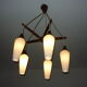 Hanging scandinavian years 60 5 lights