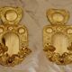 Baroque Style Mid-Century Brass Swedish Sconces