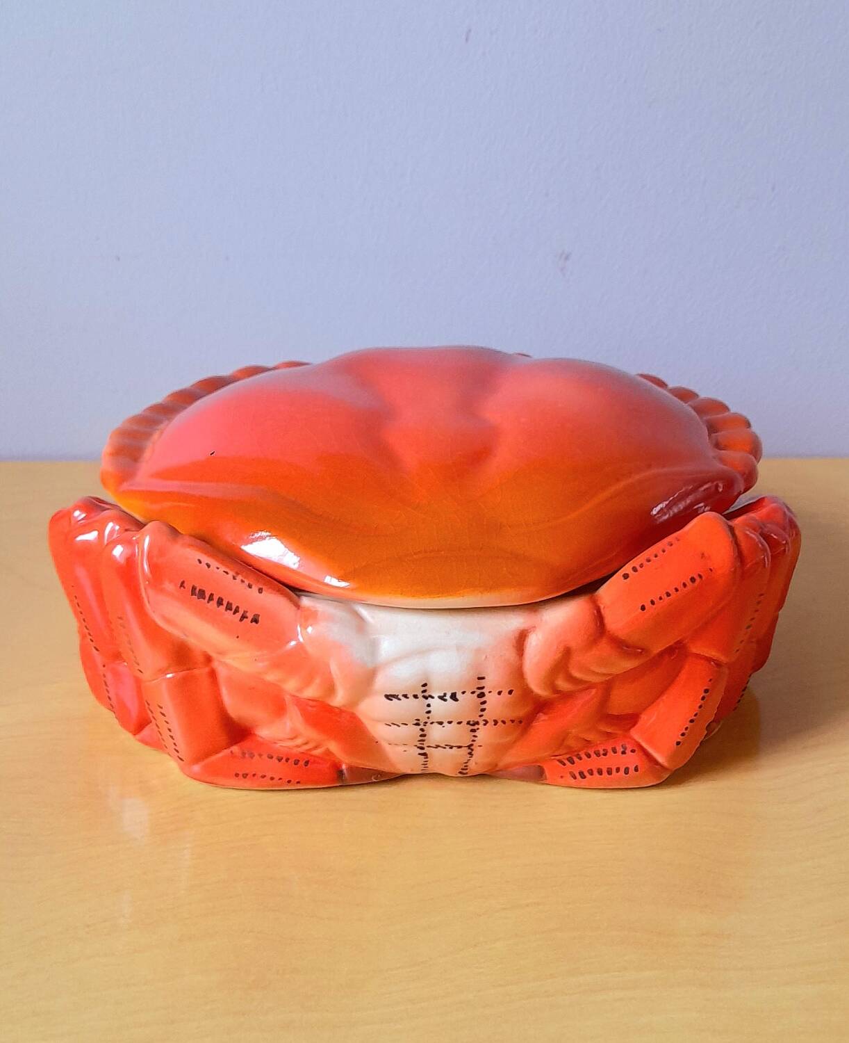 Ceramic crab terrine, M.Caugnant, 1950