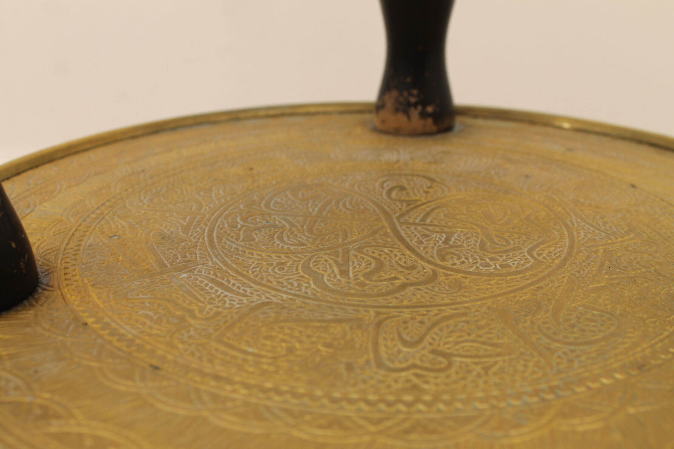 Art deco wood and brass side table 1930s