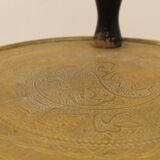 Art deco wood and brass side table 1930s
