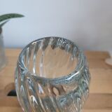Round glass vase thick bottom