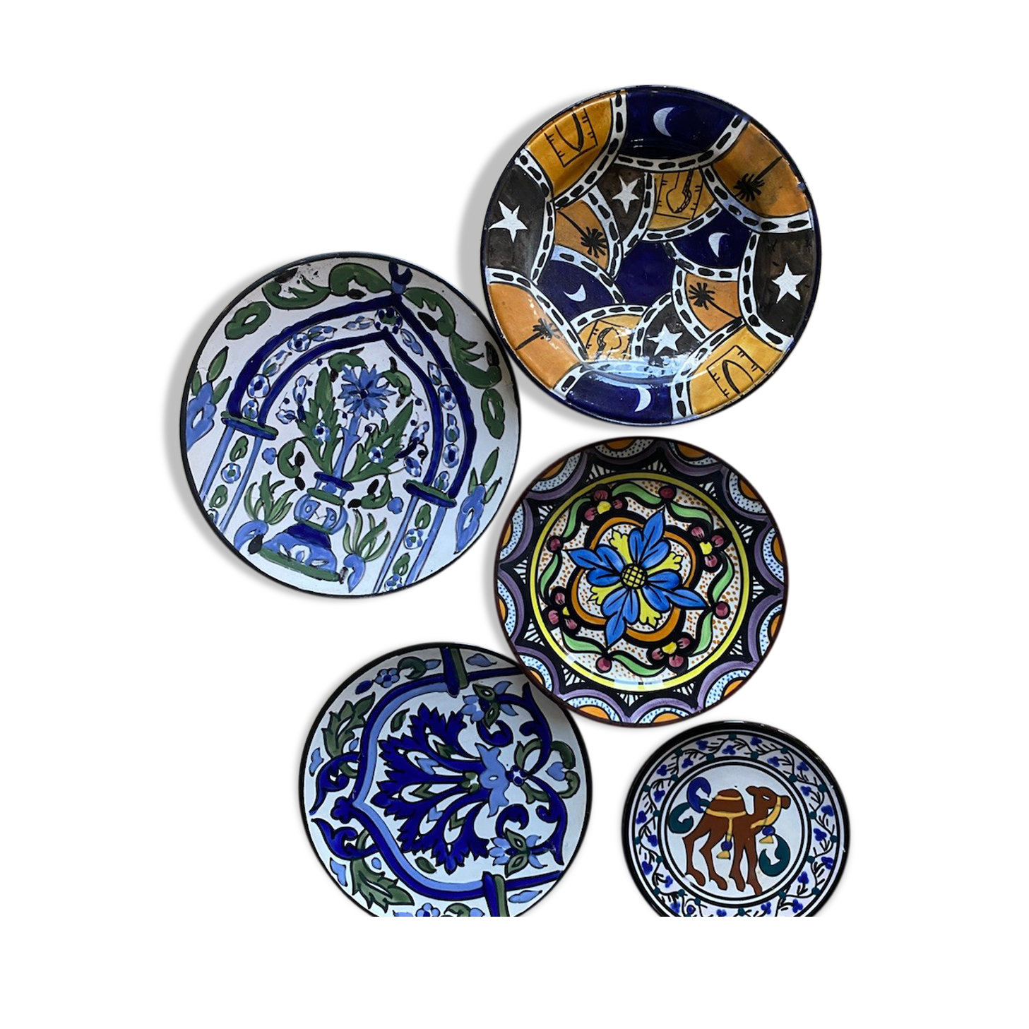 Handmade ethnic plates