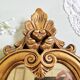 Vintage baroque style gold resin mirror