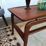 Scandinavian coffee table Hovmand Olsen in teak 1960