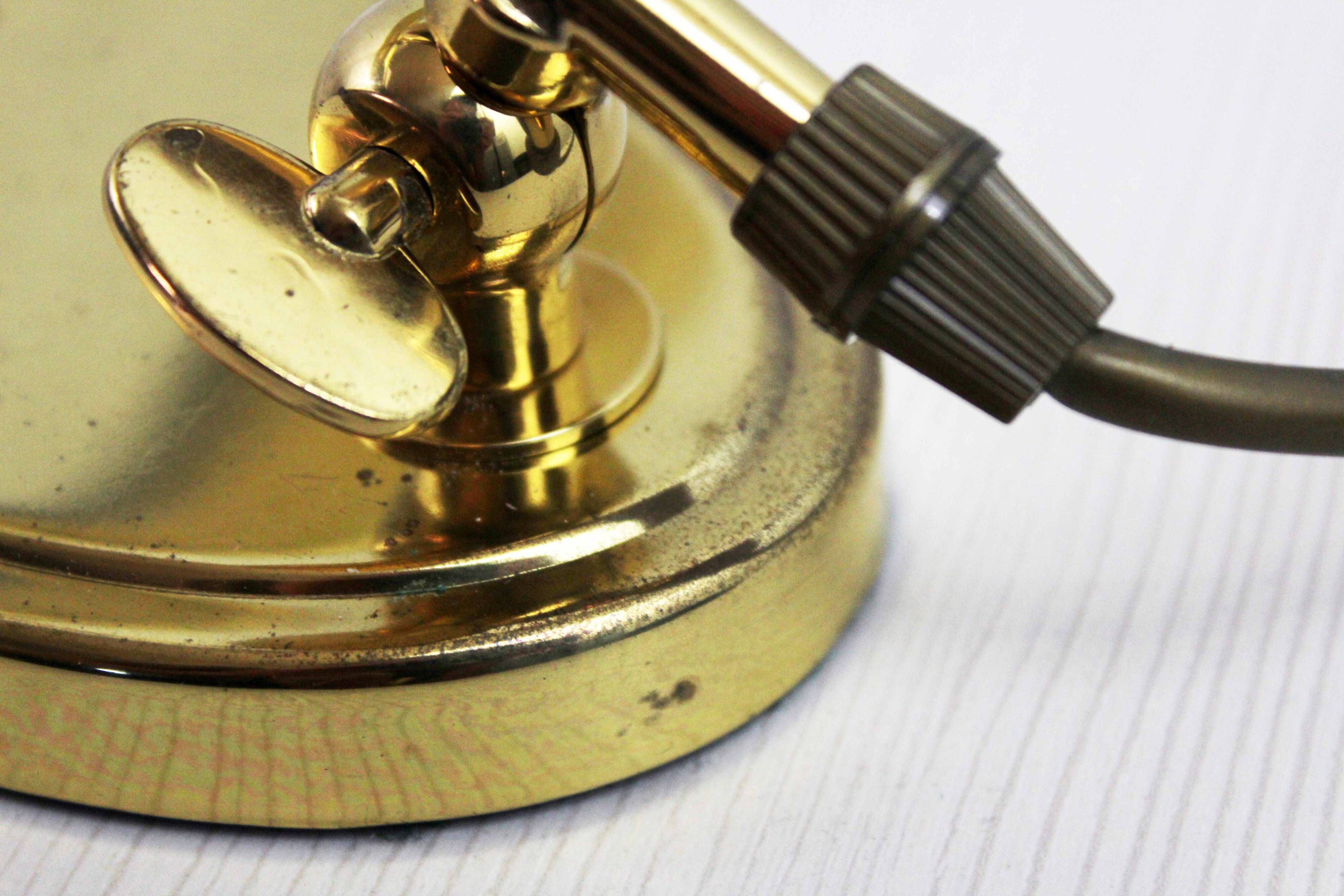 Lampe de bureau en laiton