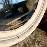 Shabby chic oval mirror