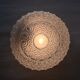Round wall light ceiling light whitened glass porthole 1970 1980