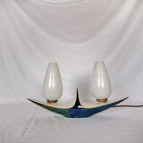 Verceram ceramic lamp, 1950, France.