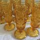 Old flutes in molded glass, pressed