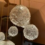 XXL 60s 70s ceiling light hanging lamp cascade lamp Hillebrand Design 60s