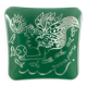 Federica Matta Signed Glass Trinket Tray in Screen-Printed Glass