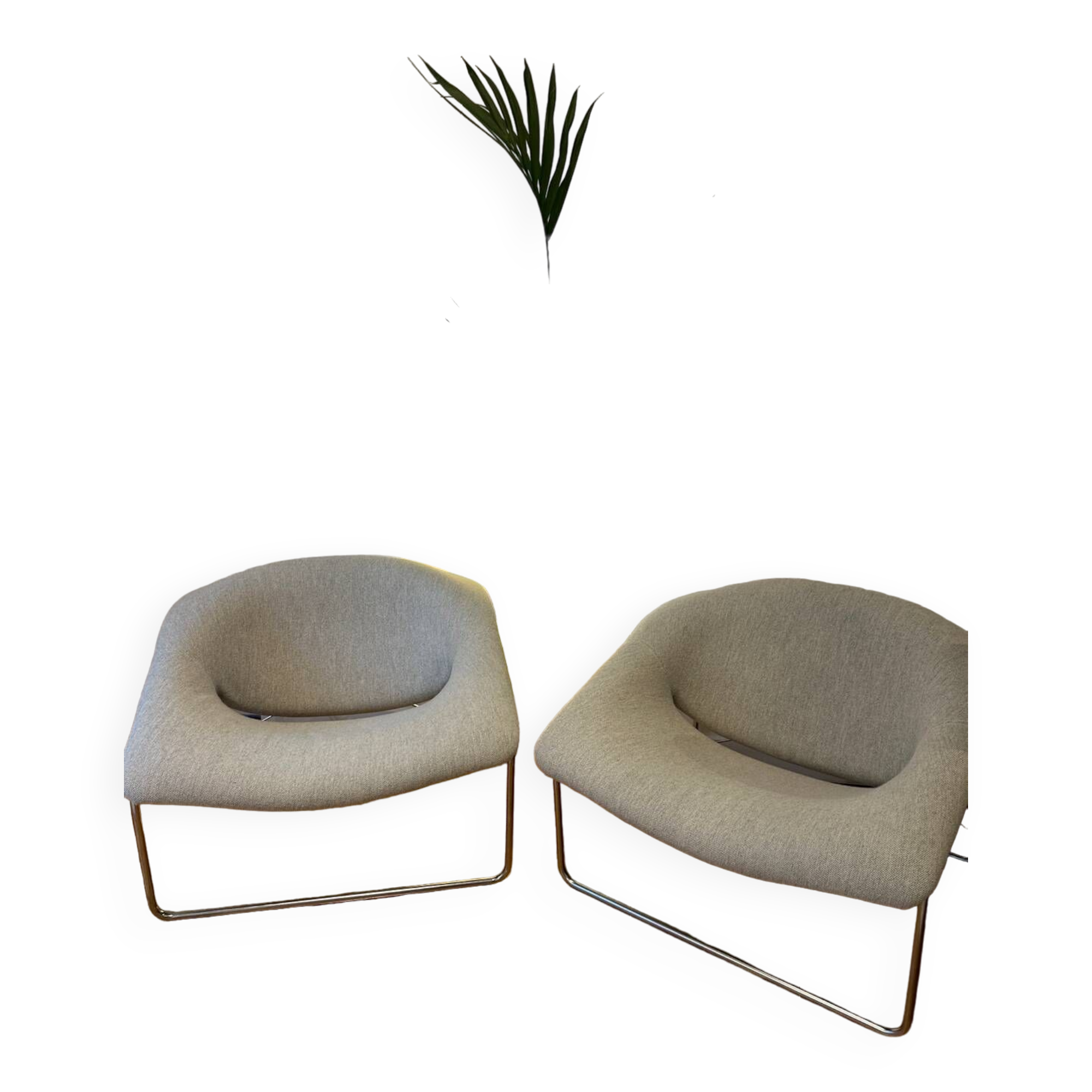 Pair of Cubic armchairs by Olivier Mourgue