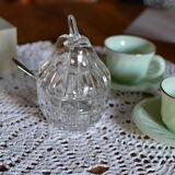 Sugar in vintage crystal shape pear