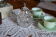 Sucrier en cristal vintage forme poire