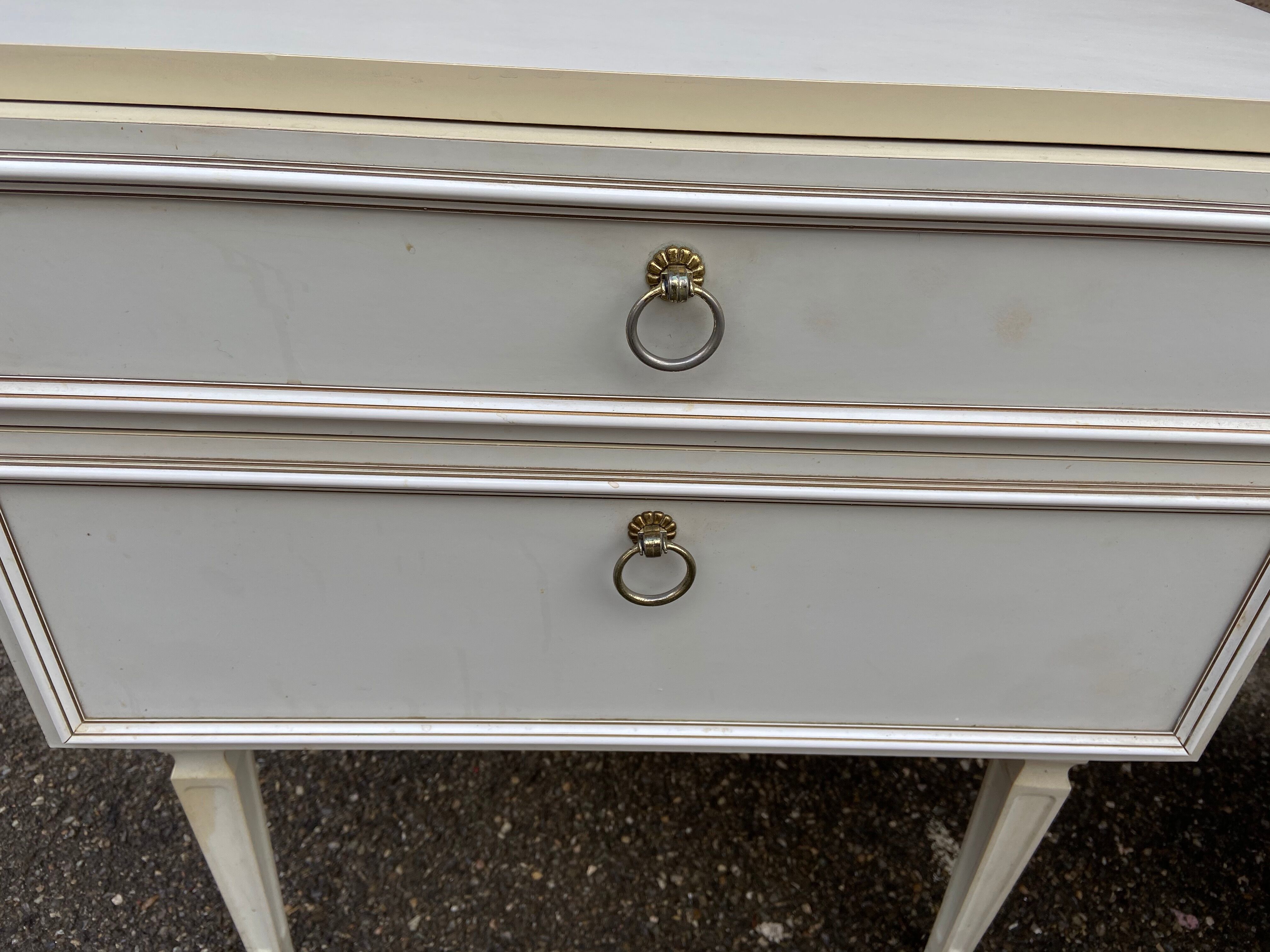 Vintage 1970 Neo Louis XVI bedside pair