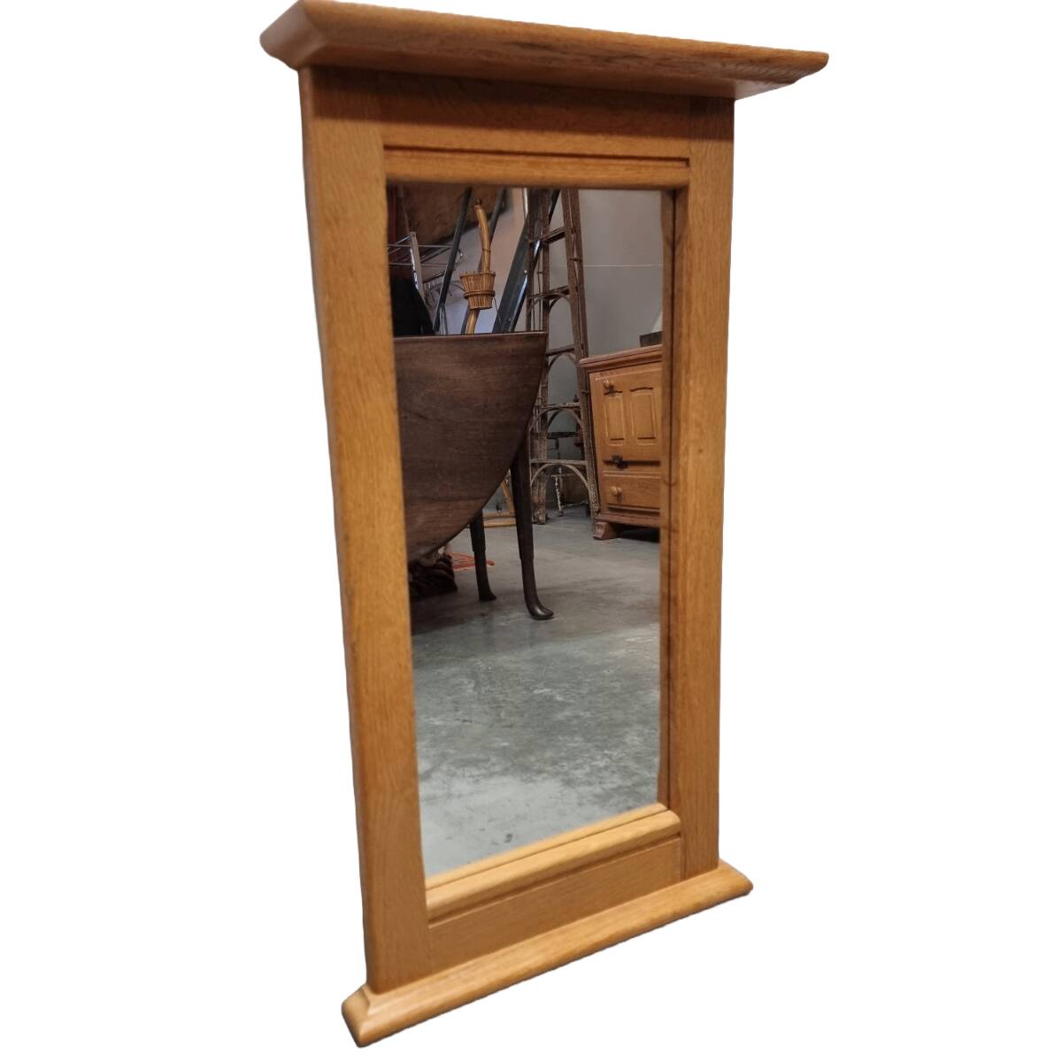 Oak Mirror by Oisterwijk, 1990s, Vintage