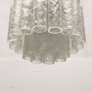 Lampe Plafonnier en Verre Allemande du Milieu du Siècle par Doria Leuchten, années 1960