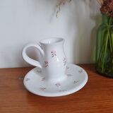 Ceramic candle holder flowers pattern