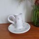Ceramic candle holder flowers pattern