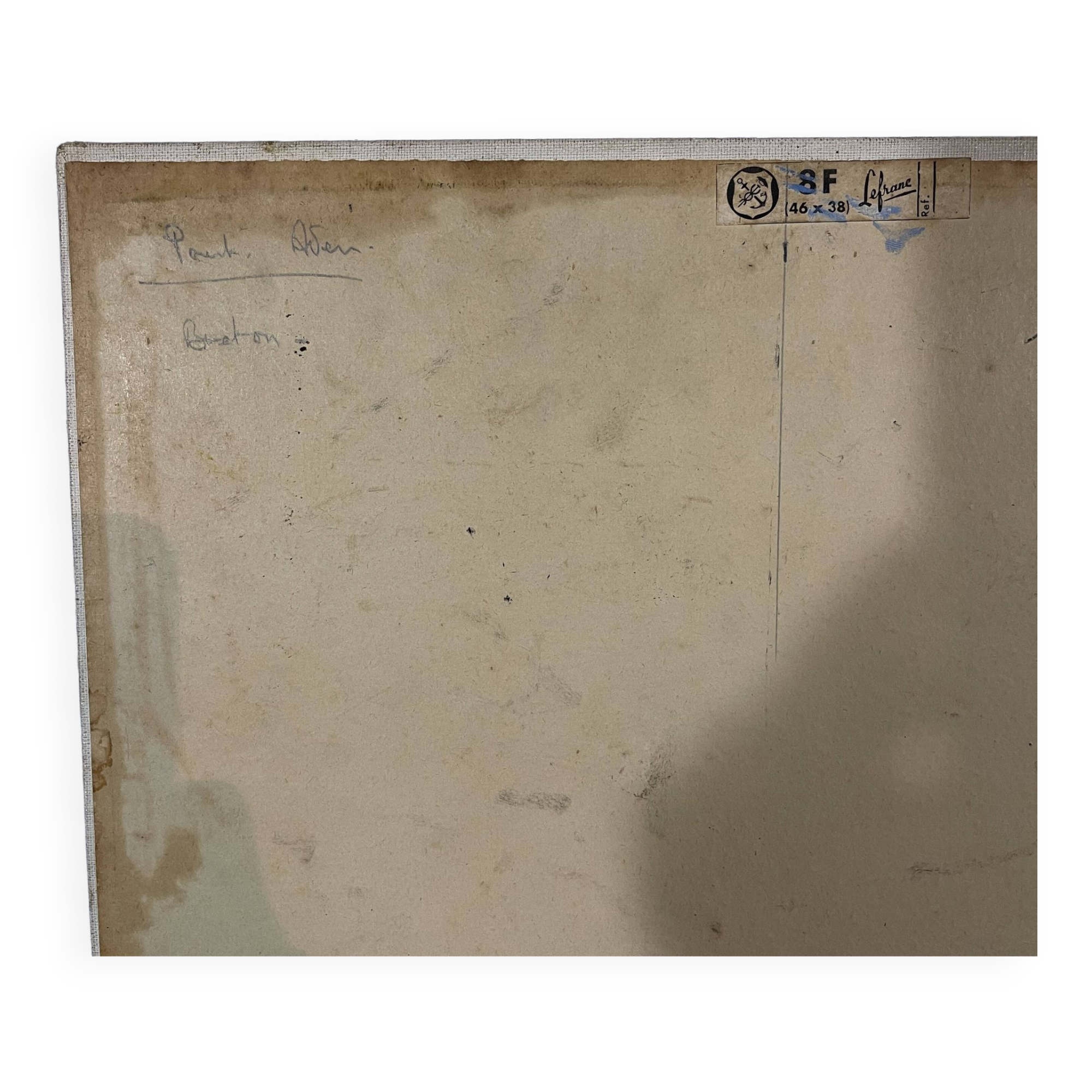 Breton landscape, oil on cardboard