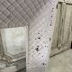 Reduced cast iron fireplace fender Louis XVI