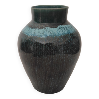Vase céramique signe Accolay vintage