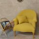 Mustard toad armchair