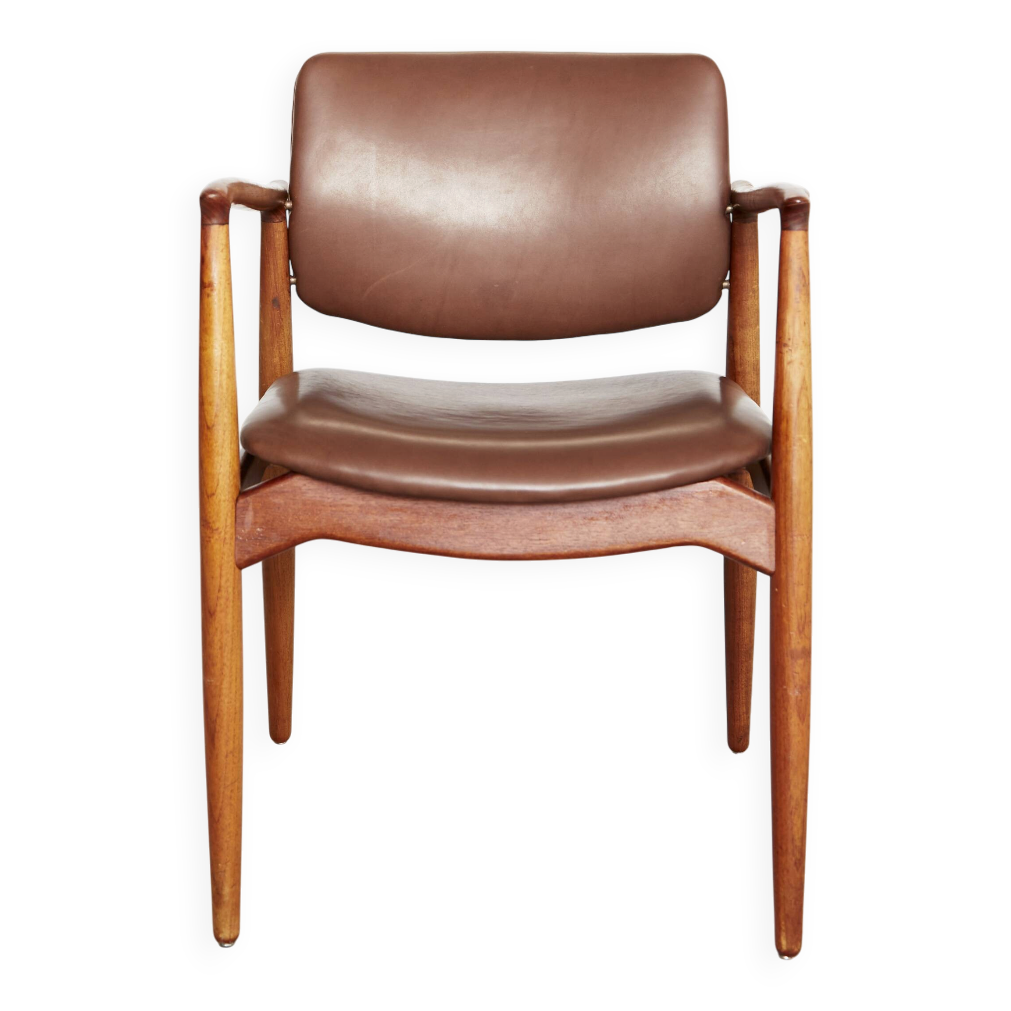 Vintage Captain's Chair in Teak by Erik Buch for Ørum Møbler